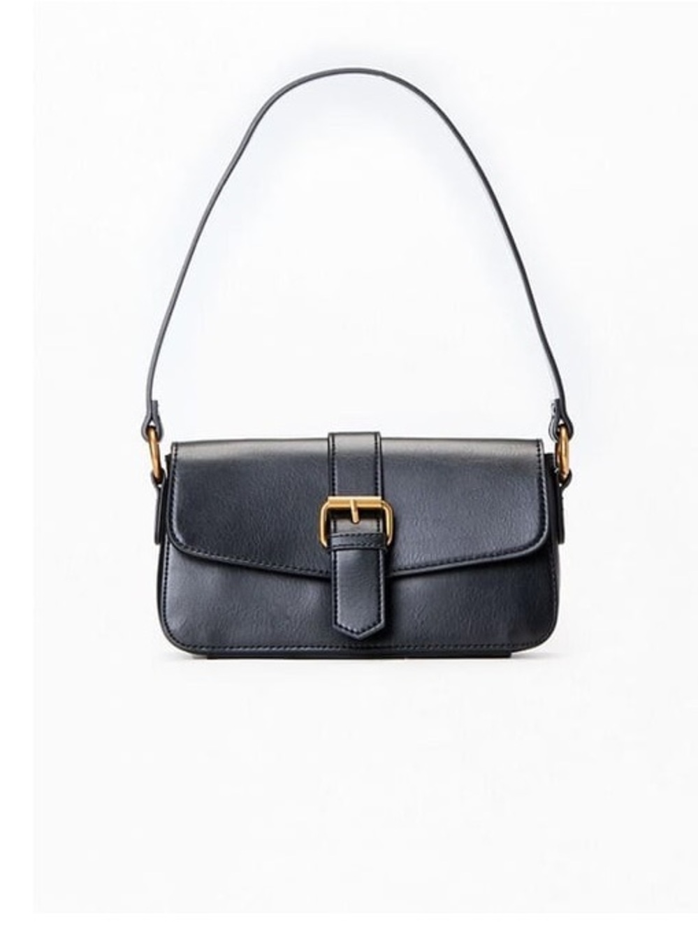 Brandy Melville John Galt Faux Leather Navy Blue Shoulder Bag